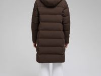 Длинный пуховик с натуральным пухом