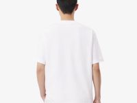 Мужская футболка Lacoste из плотного хлопка с принтом