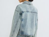 Джинсовая куртка со стразами, Голубой