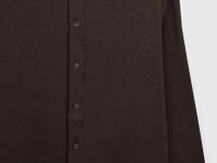 Блузка из жатого сатина, Коричневый