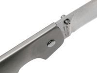 Нож складной Cold Steel Pocket Bushman, сталь 4116, рукоять нержавеющая сталь, серебристый