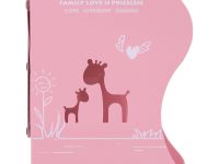 Подставка для книг MESHU, 3 отделения, раздвижная, розовая