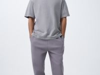 Футболка с эффектом стирки, Серый