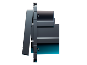 Умный выключатель Sber одноклавишный, карбон.