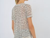 Джемпер с коротким рукавом, Бежевый