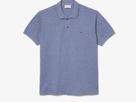 Мужское поло L.12.12 из меланжевой ткани