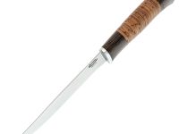 Нож Пескарь, сталь 65х13, рукоять береста/венге