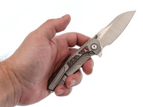 Складной нож Remette Kestrel, сталь S35VN, рукоять алюминий, серый/красный