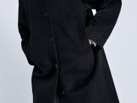 Пальто из шерсти и шелка