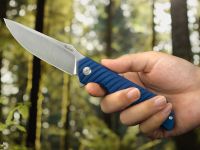 Нож складной Ruike P123-ME, сталь 14C28N, рукоять микарта, синий
