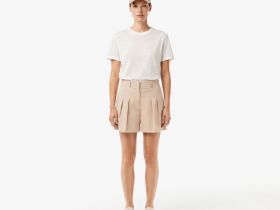 Женская хлопковая футболка Lacoste