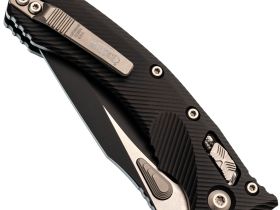 Складной нож Microtech Amphibian, сталь М390 с покрытием, рукоять алюминий, черный