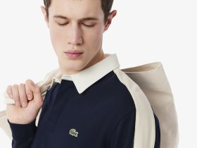 Мужское хлопковое регби Lacoste