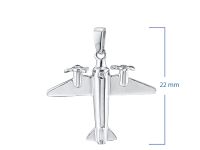 Классическая подвеска из серебра с бриллиантом э0601пд03181300