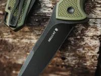 Складной нож Mr.Blade Hellcat blackwash, сталь S35VN, рукоять Olive G10