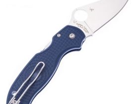Складной нож Spyderco Para 3 LTW сталь CPM-SPY27, рукоять FRN голубая