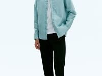 Рубашка прямого силуэта из хлопка