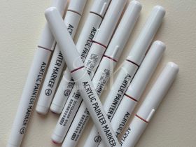 Набор маркеров акриловые Languo 9 оттенков, розовый