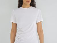 Футболка с драпировкой, Белый