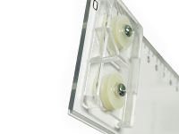 Рейсшина пластиковая прозрачная с канавкой 100 см Domingo Ferrer