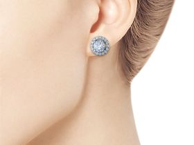 Пусеты из белого золота э4012пс10220106_white