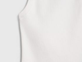 Майка в рубчик, Белый