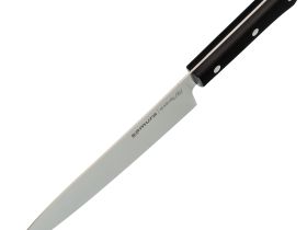 Кухонный нож Samura Сантоку 197 мм, сталь AUS-8, Satin finish, рукоять пластик