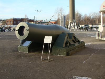 Береговая пушка, отлитая на Пермских пушечных заводах