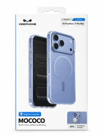 Чехол-накладка Keephone Mococo Magsafe для Apple iPhone 18 Pro Max/17 Pro Max пластиковый матовый (голубой)