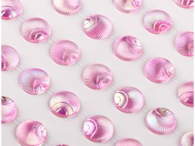 Наклейки акриловые MESHU "Pink pearls", 10*32см, стразы, 119 наклеек