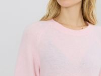 Джемпер из пряжи с шерстью альпака, Розовый