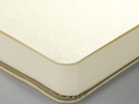 Блокнот для зарисовок Art Creation 9х14 см 80 л 140 г, твердая обложка, белое золото (цвет металлик)