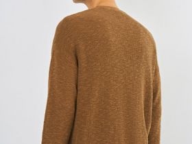 Джемпер из фактурной пряжи, Серый