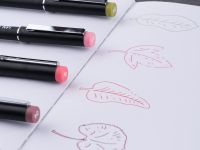 Набор цветных капиллярных ручек Малевичъ "GrafArt PRO", ботаника, 8 шт