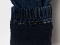 Брюки текстильные джинсовые утепленные флисом для мальчиков