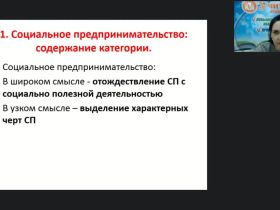 Международный вебинар "Социальное предпринимательство и некоммерческие организации в социальной сфере"