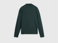 Джемпер из пряжи с шерстью, Зеленый