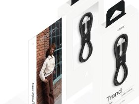 Кабель uBear Trend Cable USB-C - USB-C, 1.2 м, нейлон черный