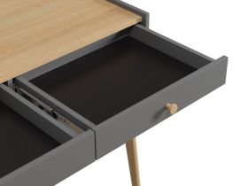 Стол Торвалль-4 110x50 Графитовый/Натуральный
