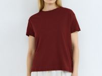 Футболка изо льна и хлопка, Оранжевый