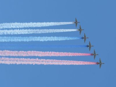 Воздушную часть парада Победы в Москве отменили из-за погоды