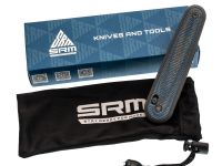 Складной нож SRM 251MB-ME (эксклюзивно для НОЖИКОВ), сталь N690, рукоять голубая микарта
