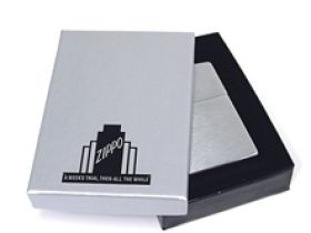 Зажигалка ZIPPO Replica™ с покрытием Street Chrome™, латунь/сталь, серебристая, матовая, 36x12x56 мм