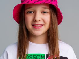 Панама текстильная для девочек