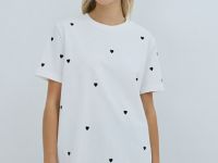 Футболка с декором, Белый