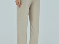 Брюки из искусственной кожи, Бежевый