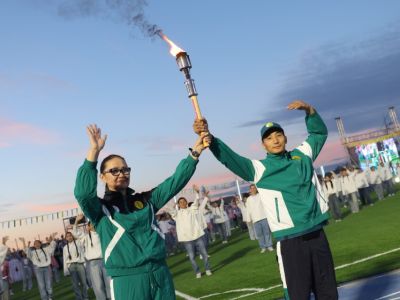 Игры начались. Зажжён огонь XXII Спартакиады по национальным видам спорта