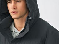 Утеплённая куртка с капюшоном, Серый