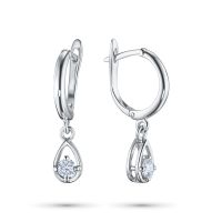 Серьги из серебра э0612сг01132700_white