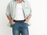 Зауженные джинсы, Синий